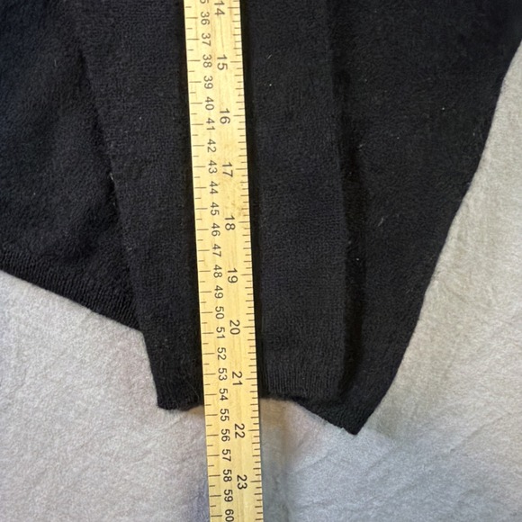 Women's Cashmere Charter Club Luxury Turtleneck Sweater Black Sz S - Picture 8 of 10